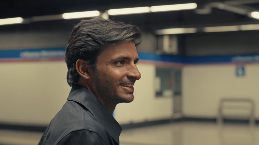 Carlos Sáinz en el Metro de Madrid