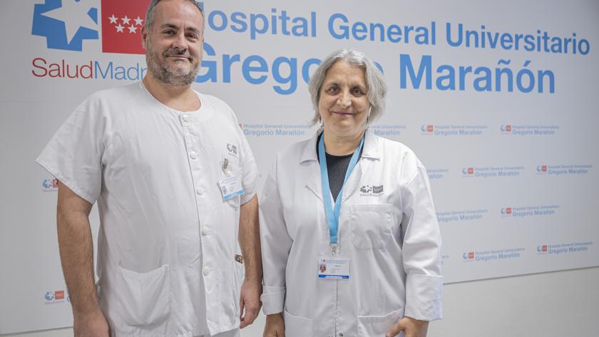 Profesionales sanitarios posando para una foto