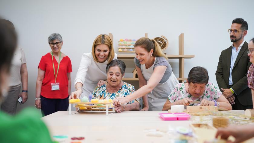 La consejera Ana Dávila durante la inauguración del proyecto residencial para mejorar la vida de mujeres con discapacidad intelectual