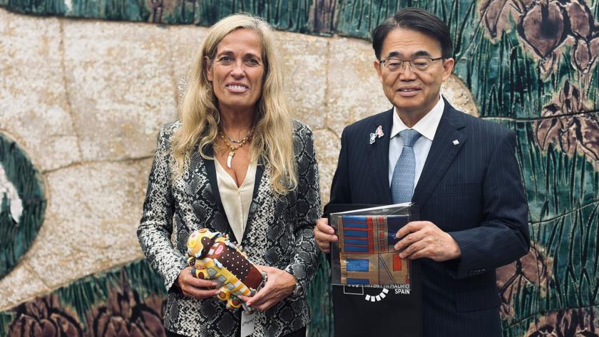 La consejera Rocío Albert durante su visita en Japón