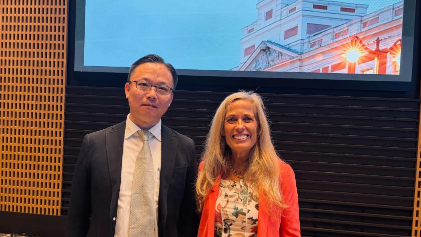 La consejera Rocío Albert durante su viaje institucional a Japón