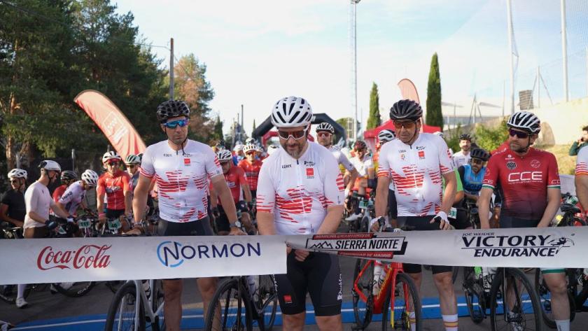 García Martín participa en la marcha cicloturista Sierra Norte Pueblos con Vida