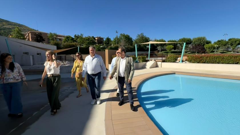 Sánchez visita San Lorenzo El Escorial El viceconsejero José Antonio Sánchez durante la visita