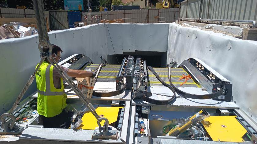 escaleras mecánicas nuevas escaleras mecánicas en la red de Metro