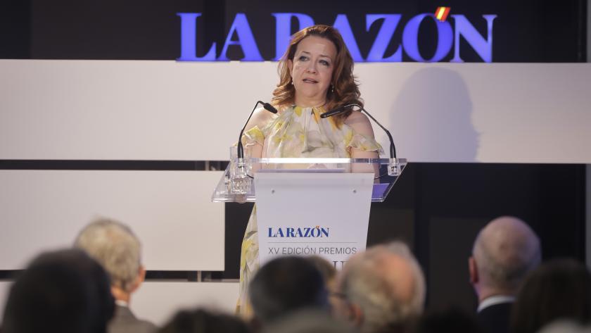 La consejera Fátima Matute en los XV premios A Tú Salud de La Razón
