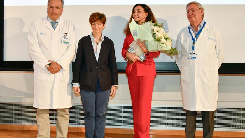 La clausura del acto corrió a cargo de D. César Gómez, Dª. Mercedes Navío, Dª. Esther Koplowitz y D. Jesús Moreno