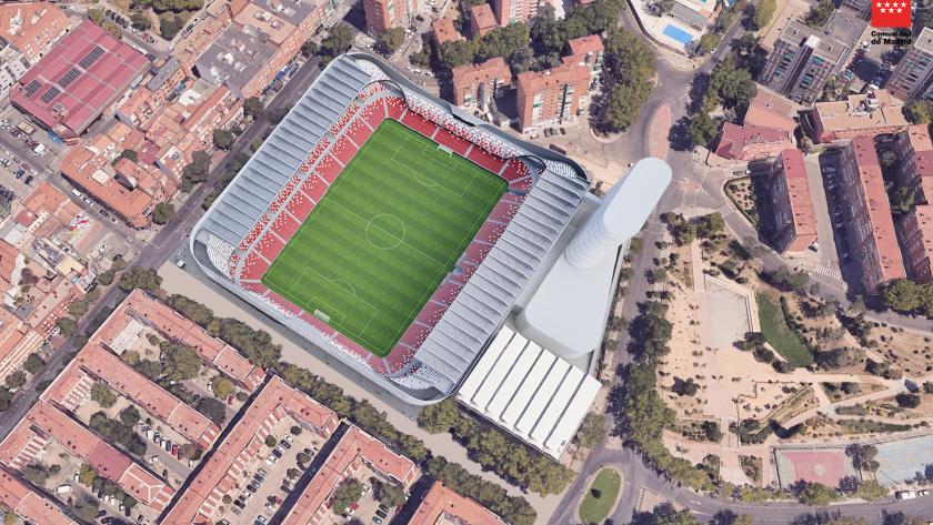 remodelación integral del estadio de Vallecas 