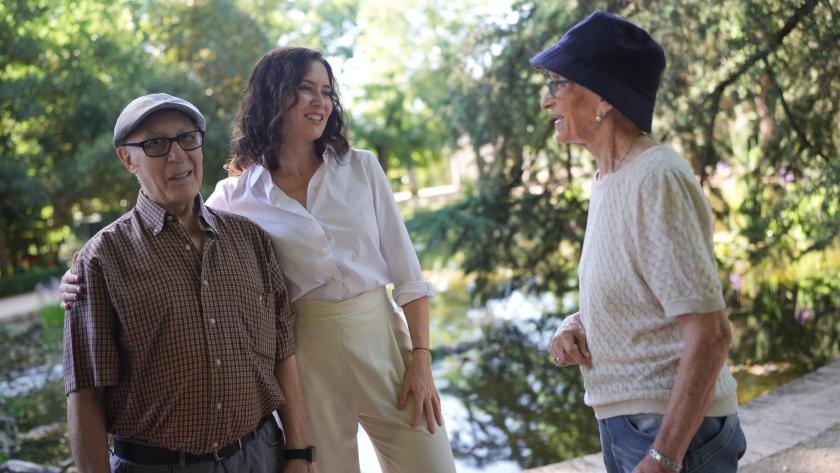 La presidenta Isabel Díaz Ayuso en la Finca Vista Alegre