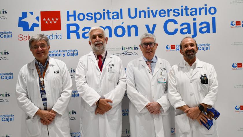 Imagen de photocall del evento en el Hospital Universitario Ramón y Cajal