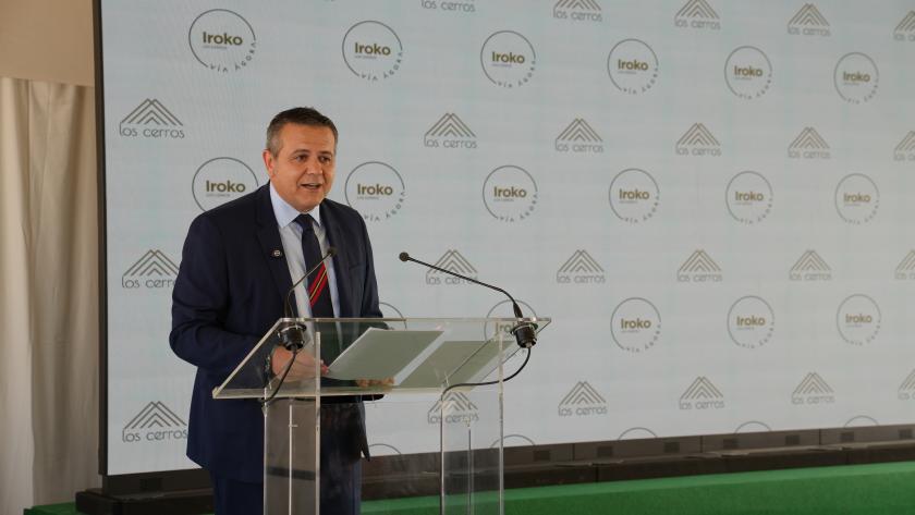 El consejero Jorge Rodrigo en el inicio de las obras de uno de los principales proyectos residenciales de Europa