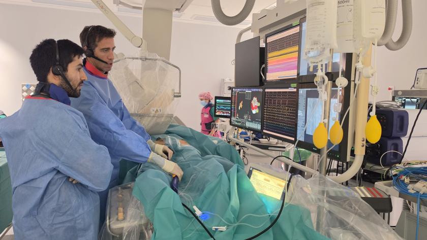 Sala de Electrofisiología - Tratamiento de la arritmia
