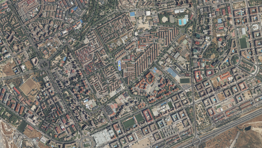 Foto aérea Madrid San Blas-Canillejas