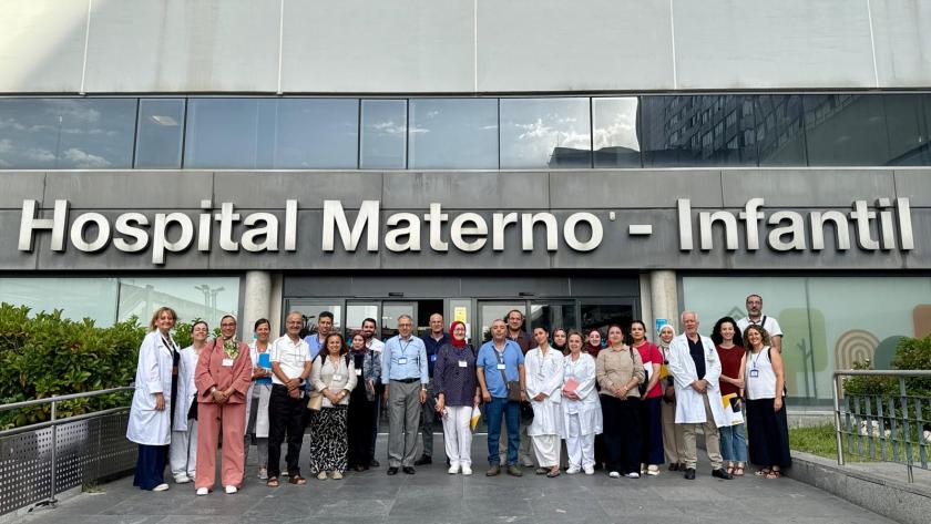 Delegación de Marruecos en el hospital La Paz Delegación de Marruecos en el hospital La Paz
