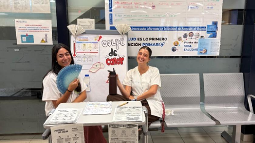 El Centro de Salud Caramuel promueve una actividad comunitaria para prevenir los riesgos de las altas temperaturas