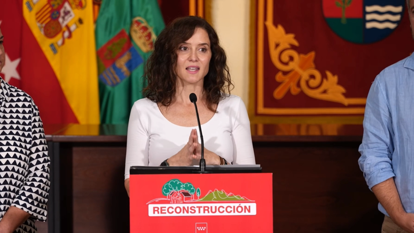 La presidenta Isabel Díaz Ayuso en rueda de prensa