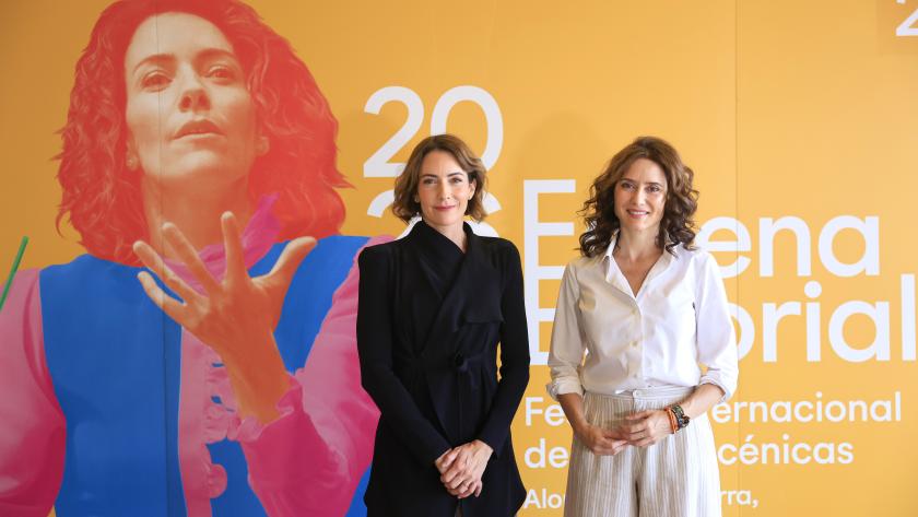 La presidenta Isabel Díaz Ayuso en el 0º aniversario del Teatro Auditorio de San Lorenzo de El Escorial