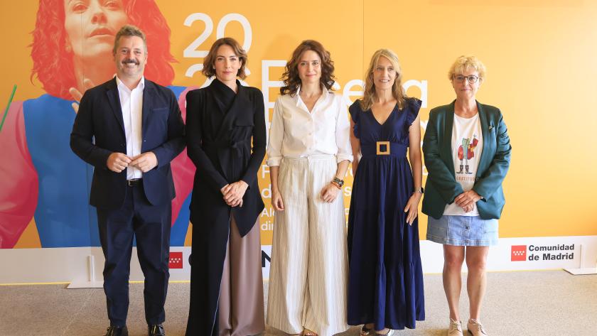 La presidenta Isabel Díaz Ayuso en el 0º aniversario del Teatro Auditorio de San Lorenzo de El Escorial