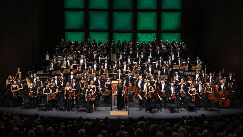 La presidenta Isabel Díaz Ayuso en el 0º aniversario del Teatro Auditorio de San Lorenzo de El Escorial