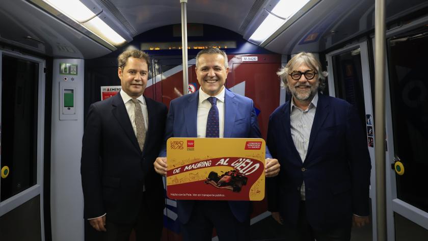 El consejero Jorge Rodrigo durante la presentación del Plan de Movilidad por el Gran Premio de España de Fórmula 1 que se celebra del 11 al 13 de septiembre en la capital