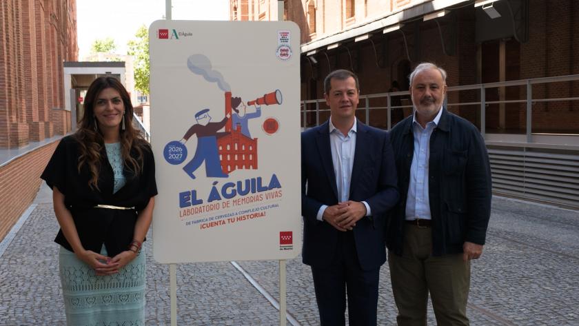 El viceconsejero Luis Martín Izquierdo durante la presentación del proyecto de participación ciudadana El Águila: laboratorio de memorias vivas