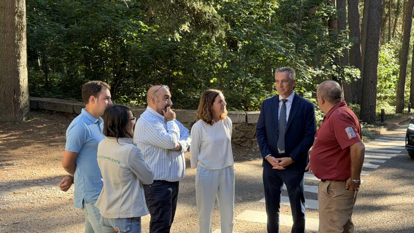 El consejero Carlos Novillo durante las jornadas científicas del Parque Nacional de la Sierra de Guadarrama