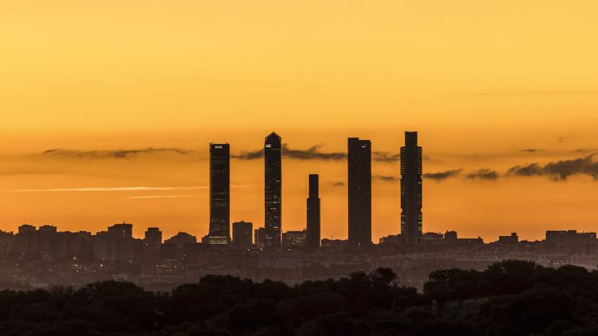 Skyline de las torres de Madrid Skyline de las torres de Madrid