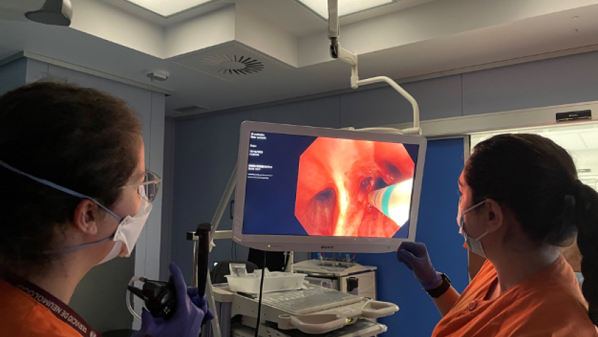 Reducción pulmonar en un quirófano del centro