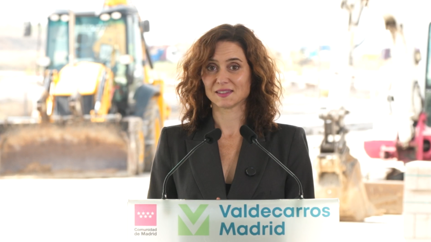 La presidenta Isabel Díaz Ayuso en Valdecarros