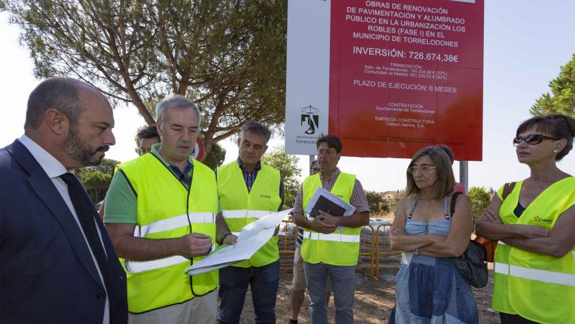 Rollán durante la visita
