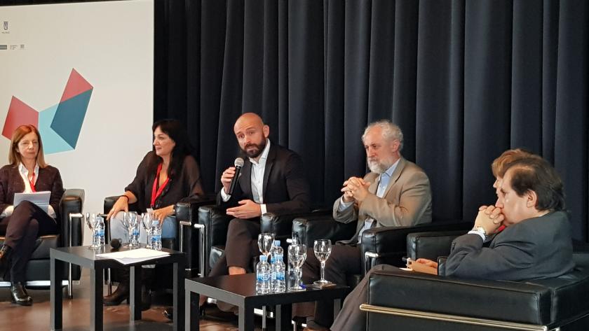 Jaime de los Santos en una intervención