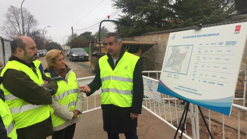 La Comunidad de Madrid inicia las obras de la nueva red de abastecimiento de agua potable en Eurovillas