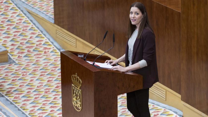 Lola Moreno durante su intervención Lola Moreno durante su intervención