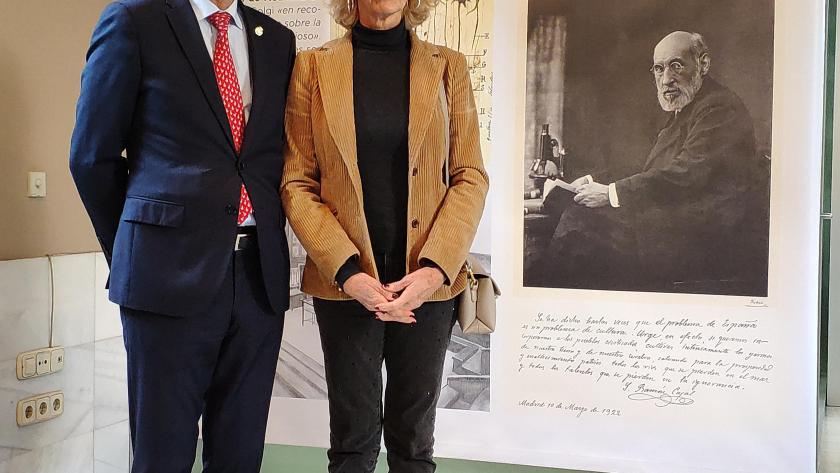 Sobrini durante la visita