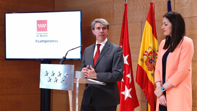  Ángel Garrido recibe a los deportistas madrileños con discapacidad intelectual que han participado en los juegos mundiales Special Olympics