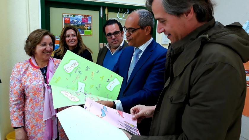 Rafael van Grieken en el colegio público Príncipe Don Felipe Rafael van Grieken en el colegio público Príncipe Don Felipe