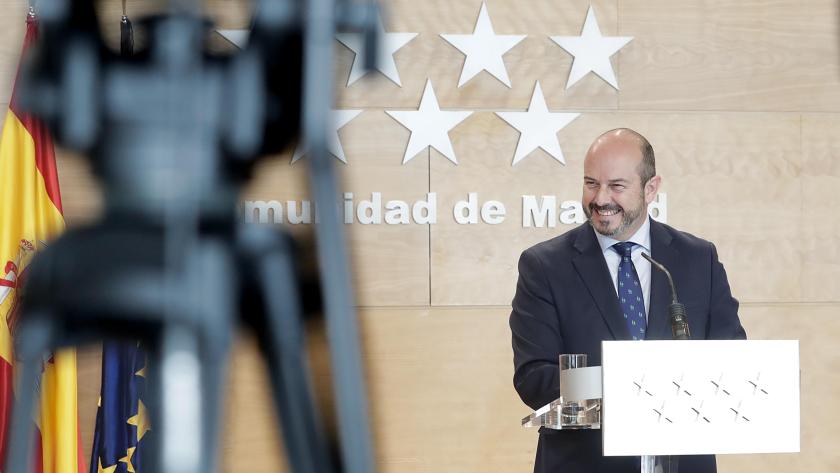 Pedro Rollán durante el Consejo de Gobierno Pedro Rollán durante el Consejo de Gobierno