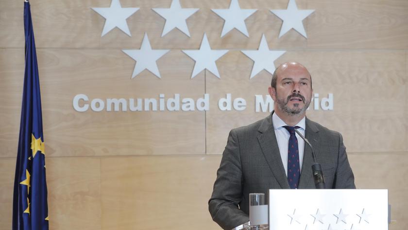 Pedro Rollán en rueda de prensa