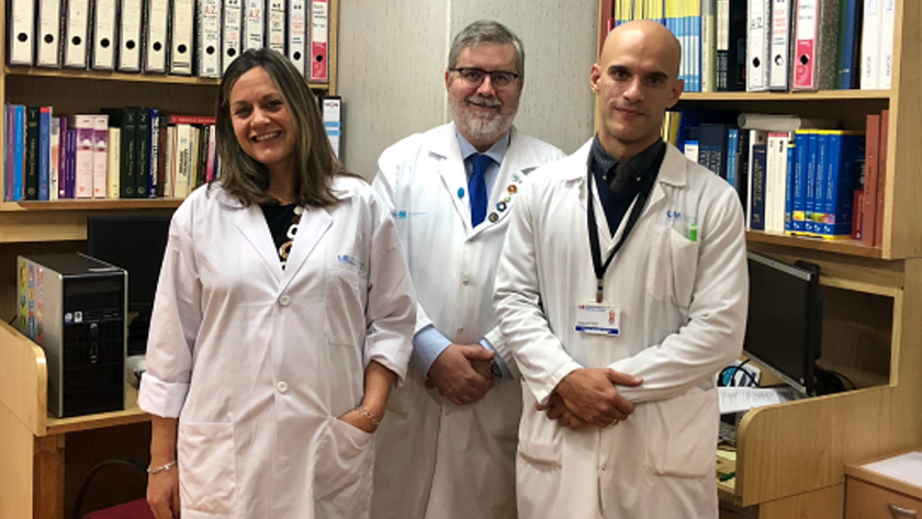 Izq a dcha: Dra Nattero, Dr Escobar-Morreale y Dr Luque del Servicio de Endocrinología del Hospital Universitario Ramón y Cajal