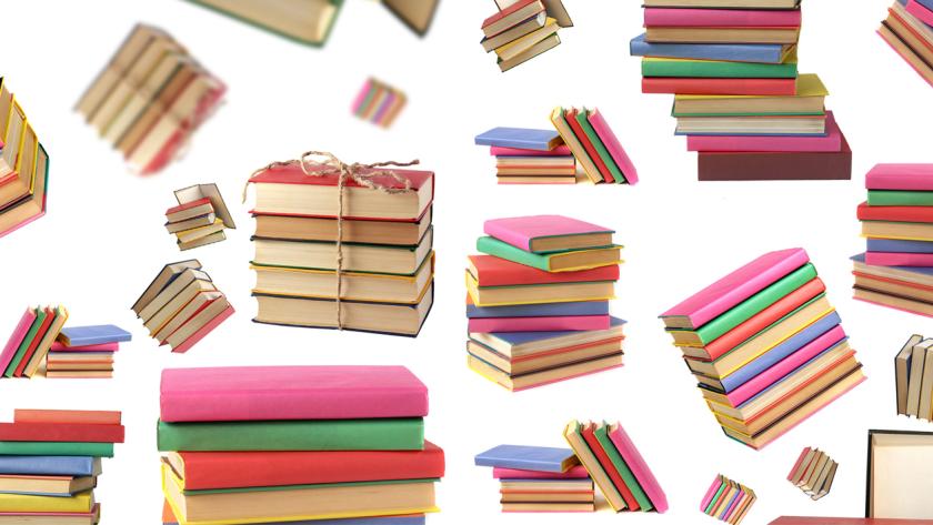 Libros flotando