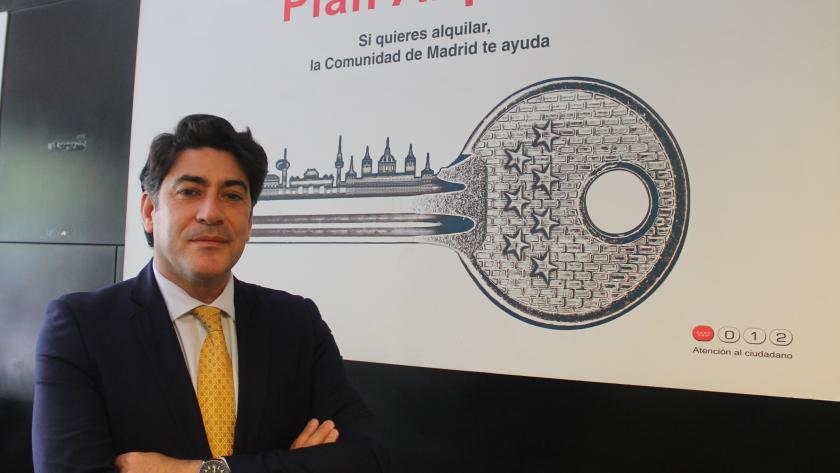 David Pérez Plan Alquila David Pérez durante la visita