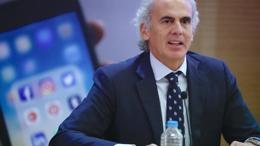 Enrique Ruíz Escudero durante la presentación