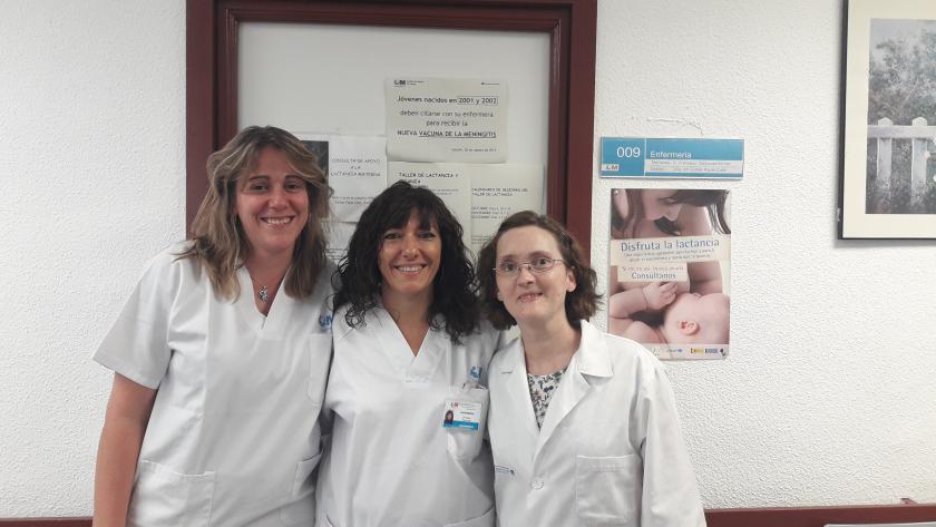 Décimo aniversario de la Consulta de Lactancia Materna del Centro de Salud Martín de Vargas Enfermeras del Centro de Salud Martín de Vargas