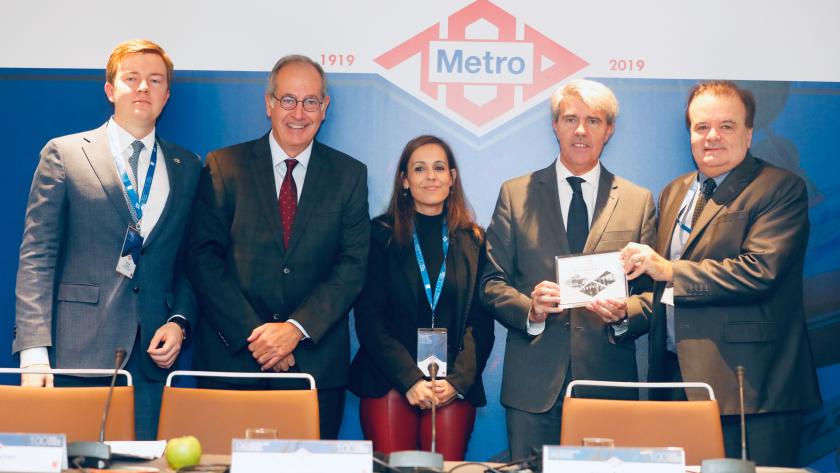 Metro de Madrid explica su transformación digital a los principales suburbanos del mundo Ángel Garrido durante la inauguaración de la 96ª asamblea de la Unión Internacional de Transporte Público