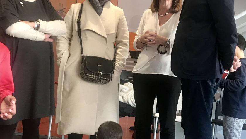 Alberto Reyero visita el Proyecto Pineo 1