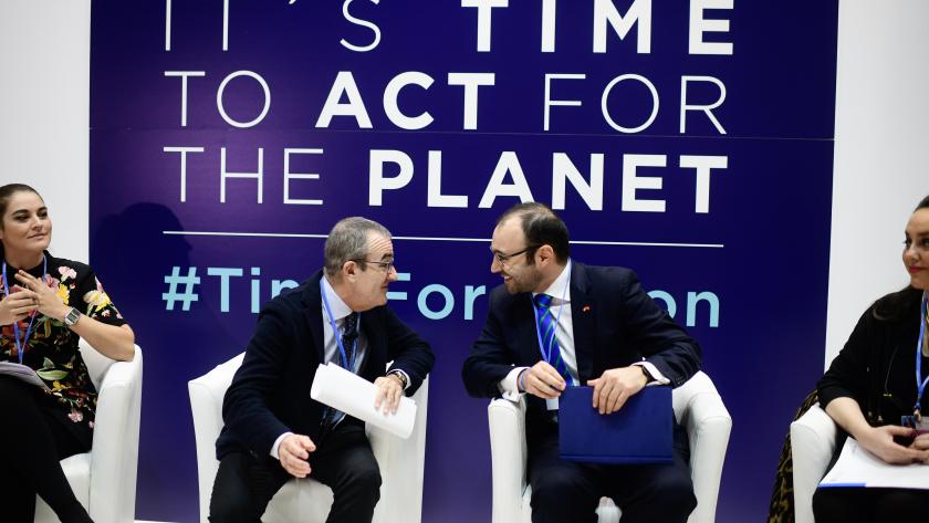 Manuel Giménez, participando en la Cumbre del Clima (COP25) 