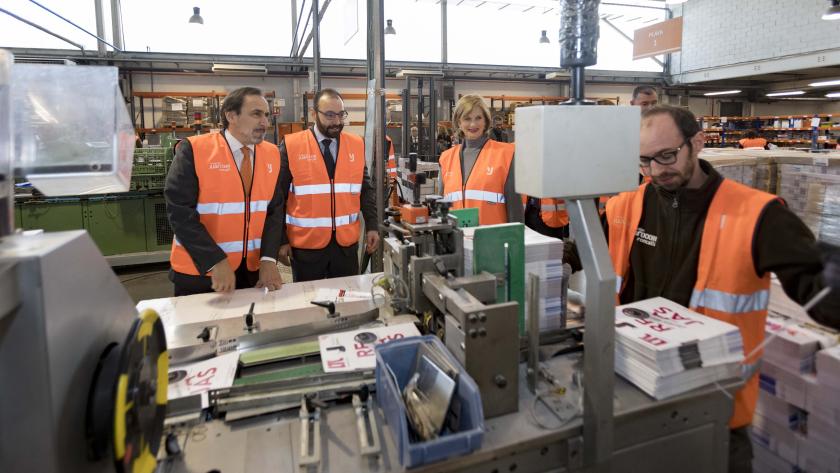 Manuel Gimenez durante la visita