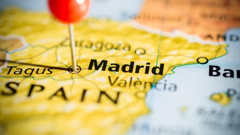 Mapa de España con Madrid Madrid en el mapa