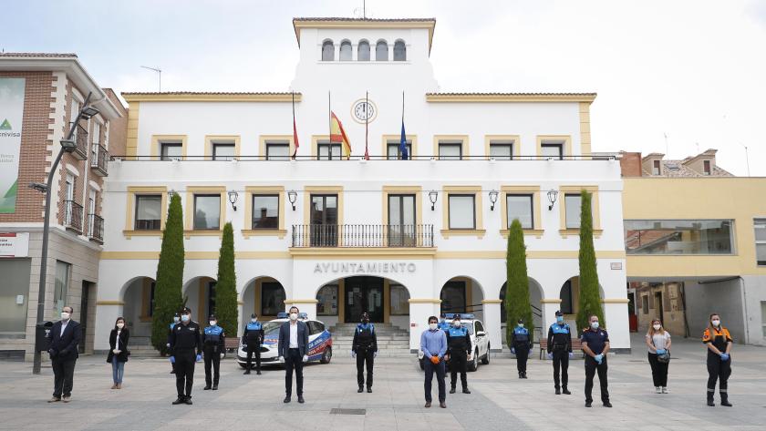 Ignacio Aguado durante su visita a San Sebastián de los Reyes 