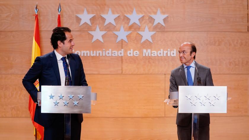 Ignacio Aguado en rueda de prensa Ignacio Aguado en la rueda de prensa posterior al Consejo de Gobierno
