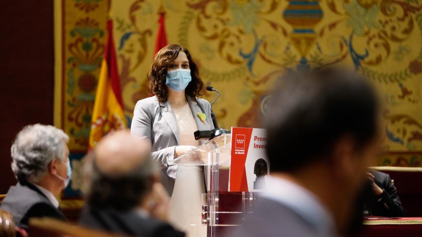 Díaz Ayuso y Eduardo Sicilia
